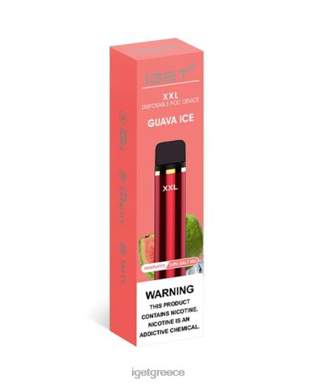 IGET vapes Greece xxl LDRXX58 πάγος γκουάβα