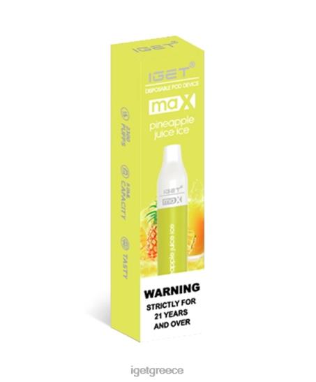 IGET vapes online cheap max LDRXX88 πάγος από χυμό ανανά