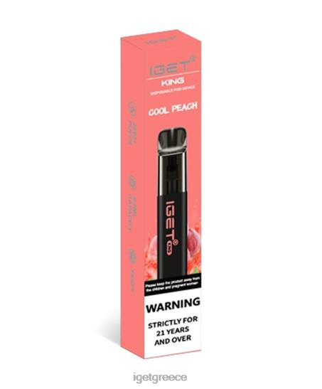 IGET vape Greece βασιλιάς LDRXX99 δροσερό ροδάκινο