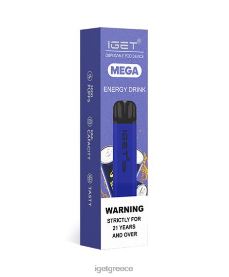 IGET vape mega LDRXX128 ενεργειακό ποτό