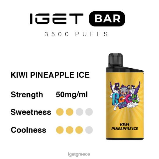 IGET vapes oz bar 3500 τζούρες LDRXX287 ακτινίδιο πάγος ανανά