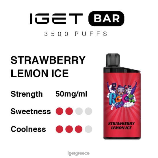 IGET bar online bar 3500 τζούρες LDRXX293 πάγος λεμόνι φράουλα