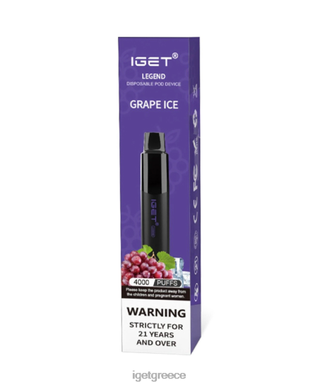 IGET vapes oz θρύλος LDRXX183 πάγος σταφυλιού