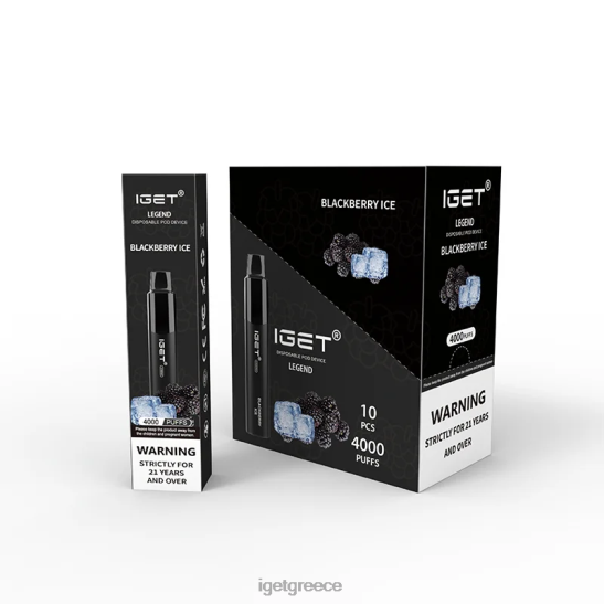 IGET vapes Greece legend 4000 ρουφηξιές LDRXX324 πάγος βατόμουρου