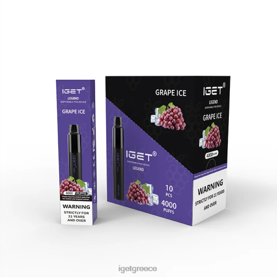 IGET vape legend 4000 ρουφηξιές LDRXX331 πάγος σταφυλιού