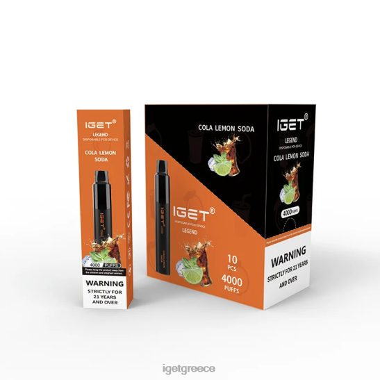 IGET vape legend 4000 ρουφηξιές LDRXX349 σόδα κόλα λεμόνι