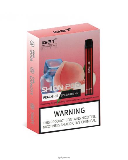 3 x IGET vape flavours shion LDRXX23 πάγος ροδάκινου